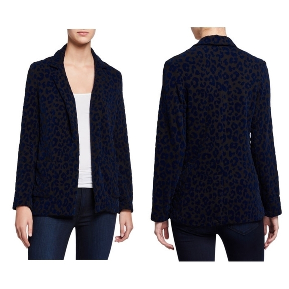 Majestic Filatures Leopard-Print One-Button Blazer - Picture 1 of 7